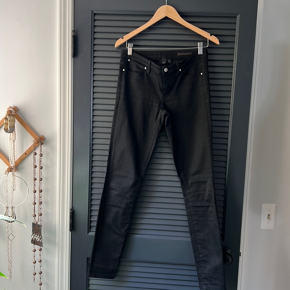 Club Monaco black denim style pants, size 28